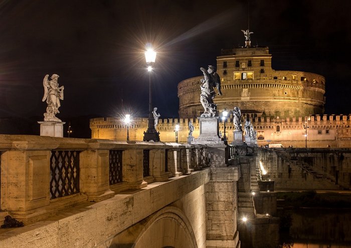 Rome Night Italy Vatican Mood Long Exposure